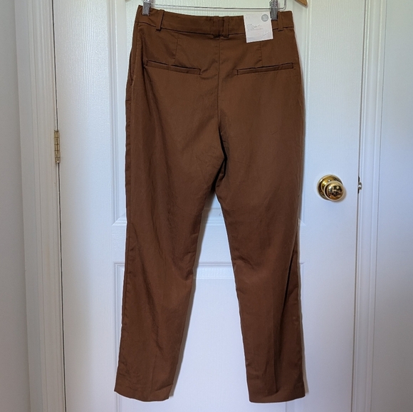 H&M Tan Regular Waist Ankle Slacks – Women’s Size 8 – NWT #6 - Picture 2 of 6